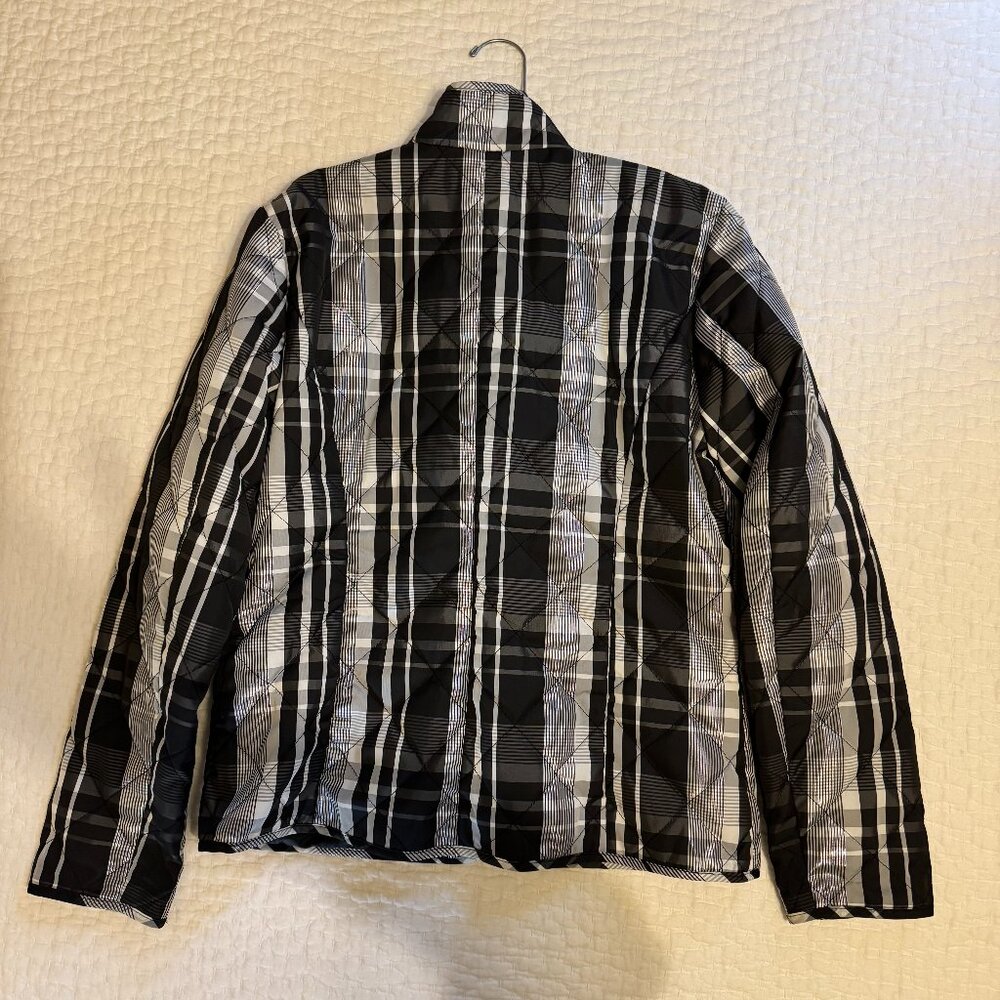 Peck & Peck Jacket Sz M in blk/gray/silver - Picture 9 of 14